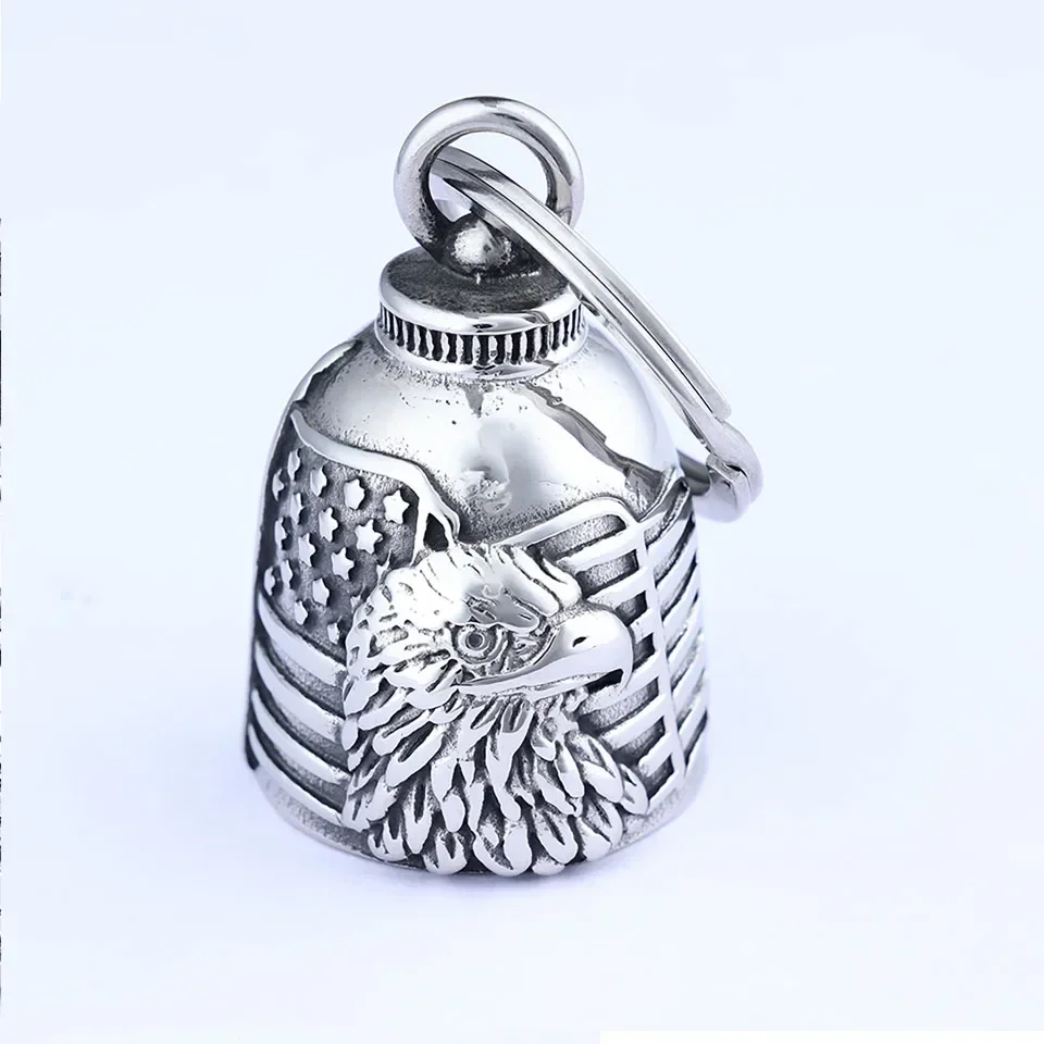 Lion King Pendant and Keychain with Uniquely Carved Bell - Retro Design