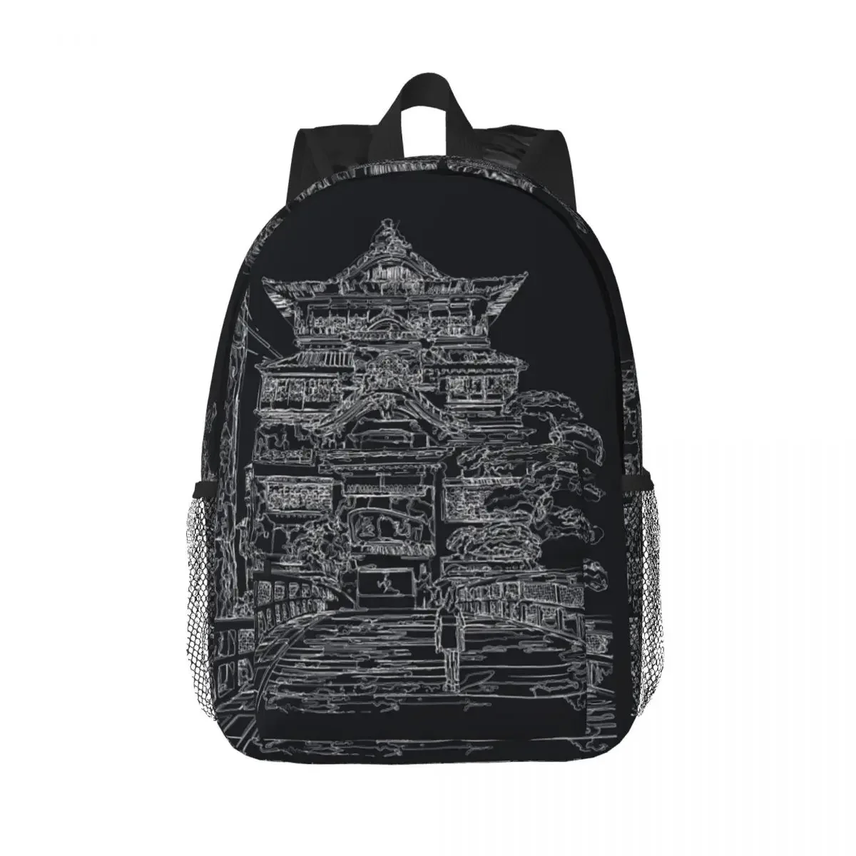 

Japanese Onsen Bathhouse Backpacks Teenager Bookbag Fashion Children School Bags Travel Rucksack Shoulder Bag Large Capacity