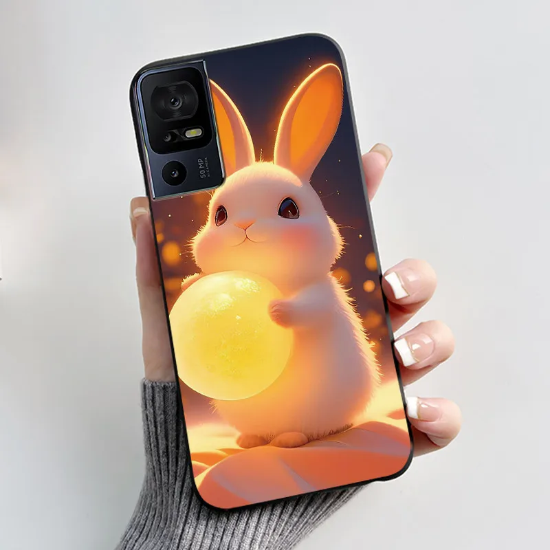 Luxury Cute Cartoon Black Soft Silicone Protective Phone Case