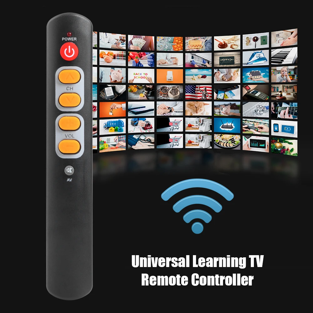 Practical Learning Remote Controller for TV STB DVD DVB HIFI Professional Copy IR Remote Universal 6 Key Learning Remote Control