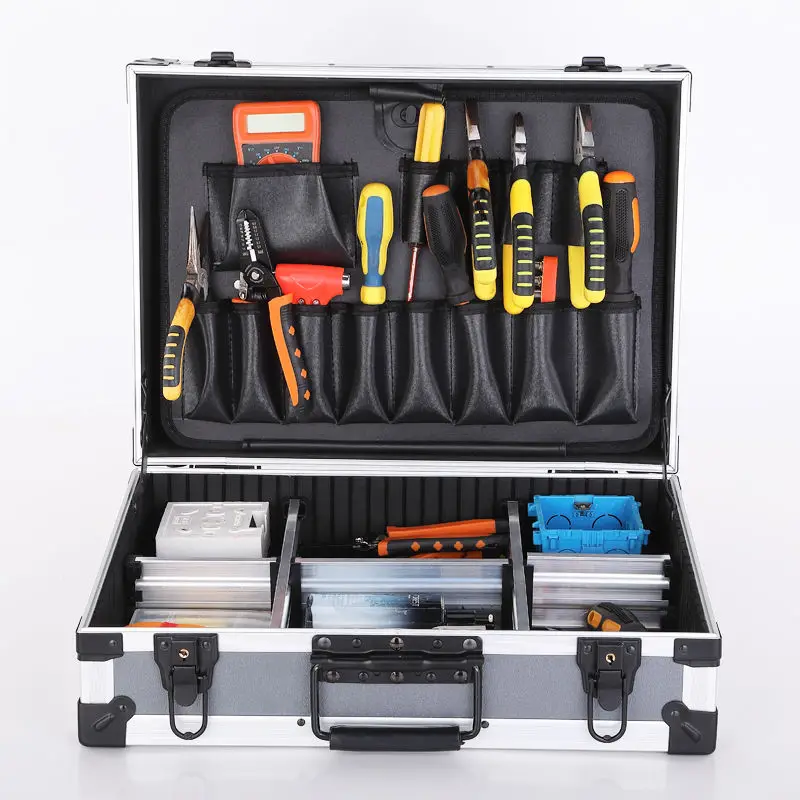Organizer Tool Box Complete Tool Storage Box Hard Plastic Waterproof Case  Professional Electricians Parts Garage Accessories - AliExpress