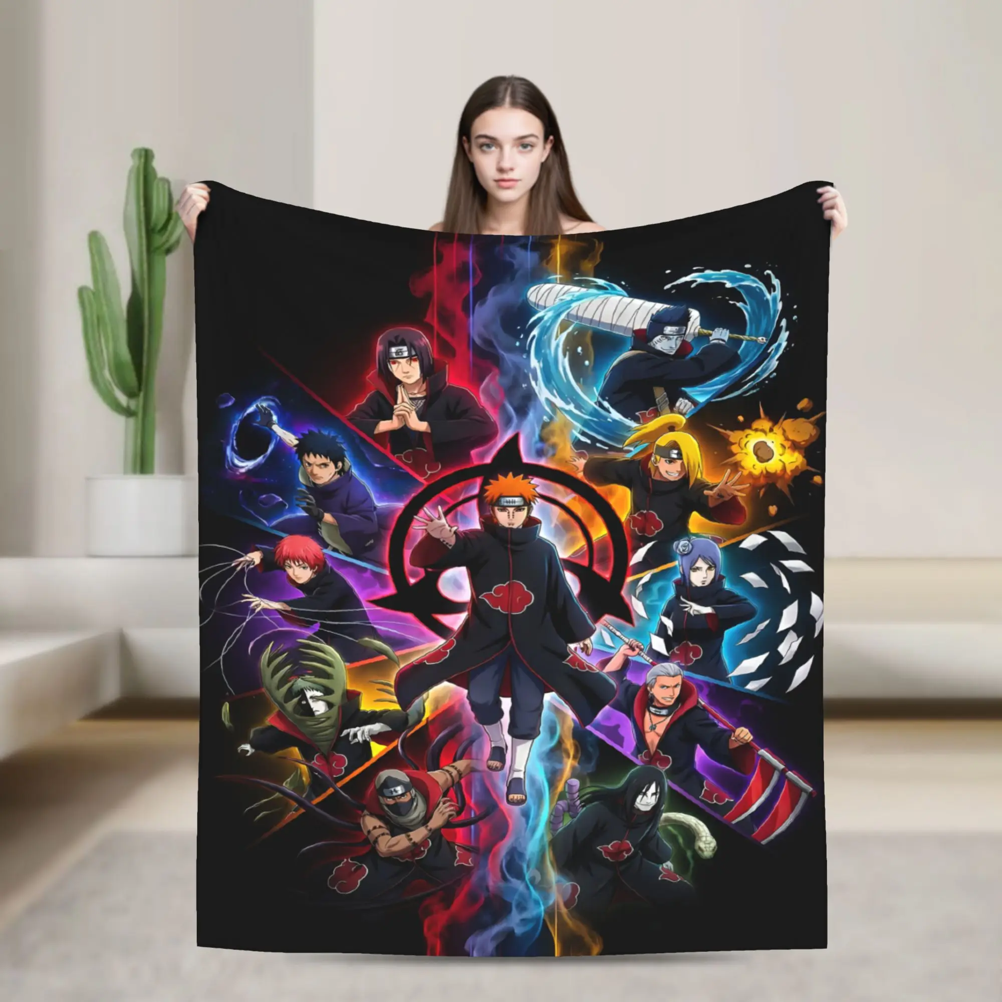 Luxurious Naruto Inspired Soft Fleece Blanket - Warm Flannel Manga Throw