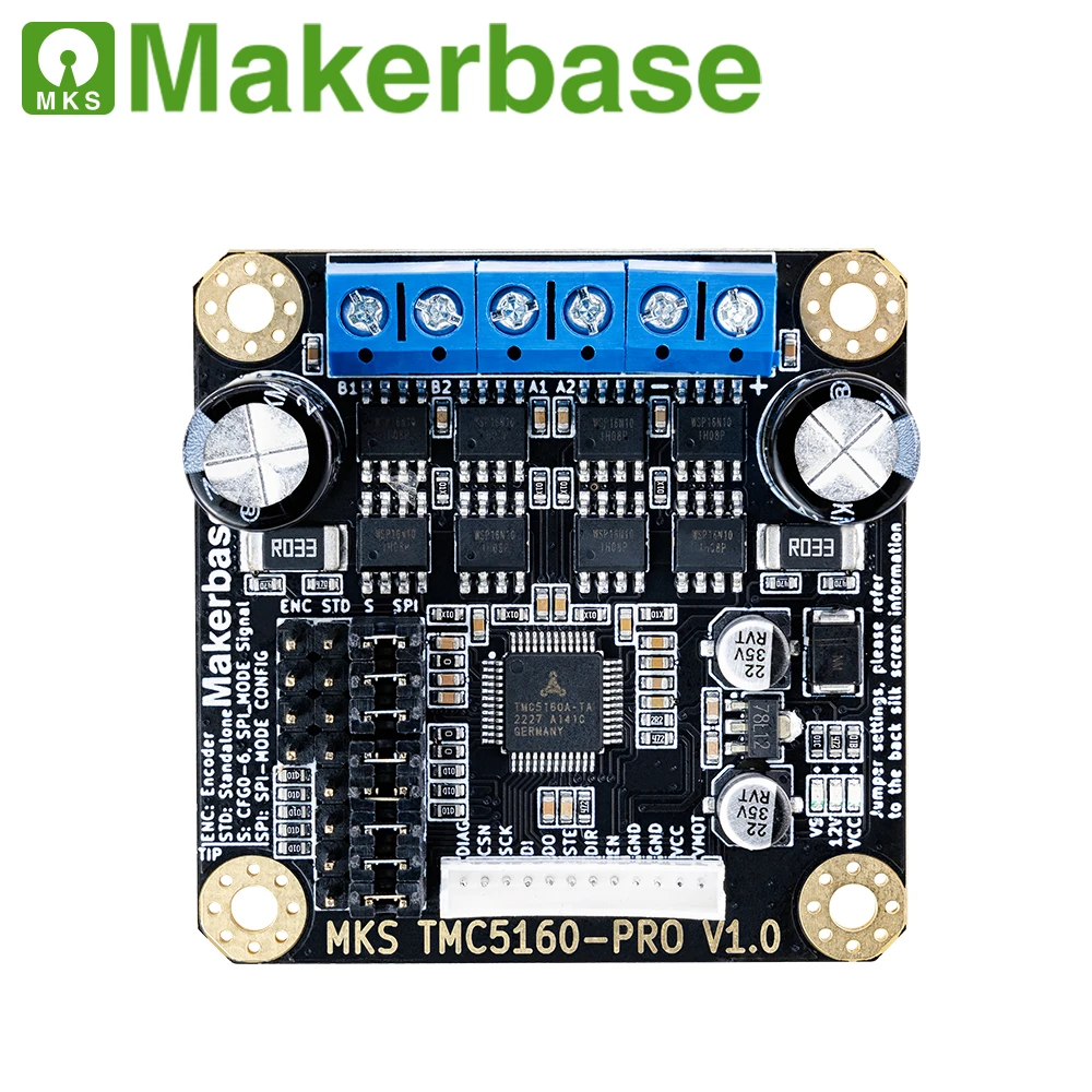 Makerbase-mks Stepper Motor Driver Tmc5160-pro Alta Corrente 6a High Valve 860v dc Spi Mode Marlin Klipper 3d Printer Parts - Imagem 3