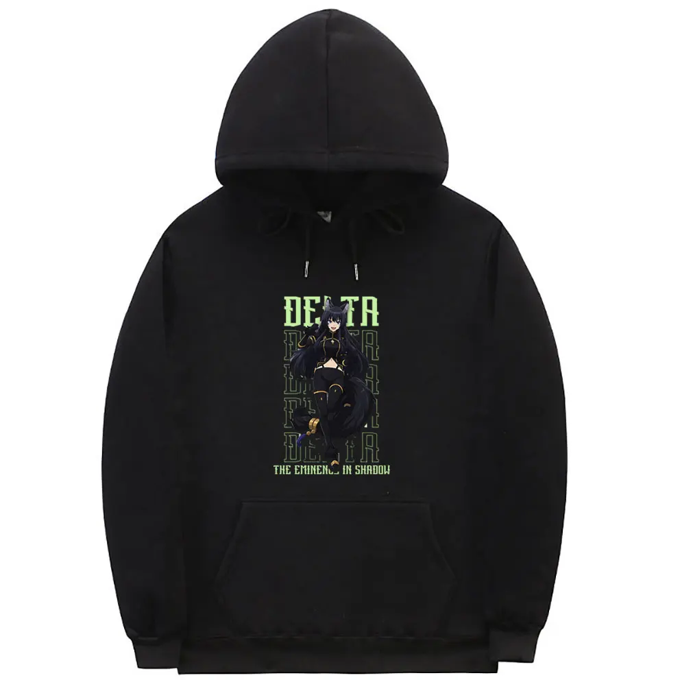 

Japanese Anime The Eminence in Shadow Delta Graphic Print Hoodie Men Women Fashion Cartoon Sweatshirt Male Cute Kawaii Hoodies