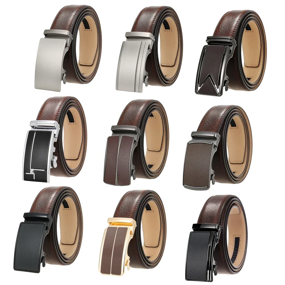 Plyesxale 2024 Cinture Da Uomo In Vera Pelle Cinture Da Uomo Classiche Con Fibbia Automatica Cinture Marque De Luxe Di Marca Di Lusso Cummerbunds B106