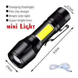 High - Powered Rechargeable LED Flashlight (Mini torch)