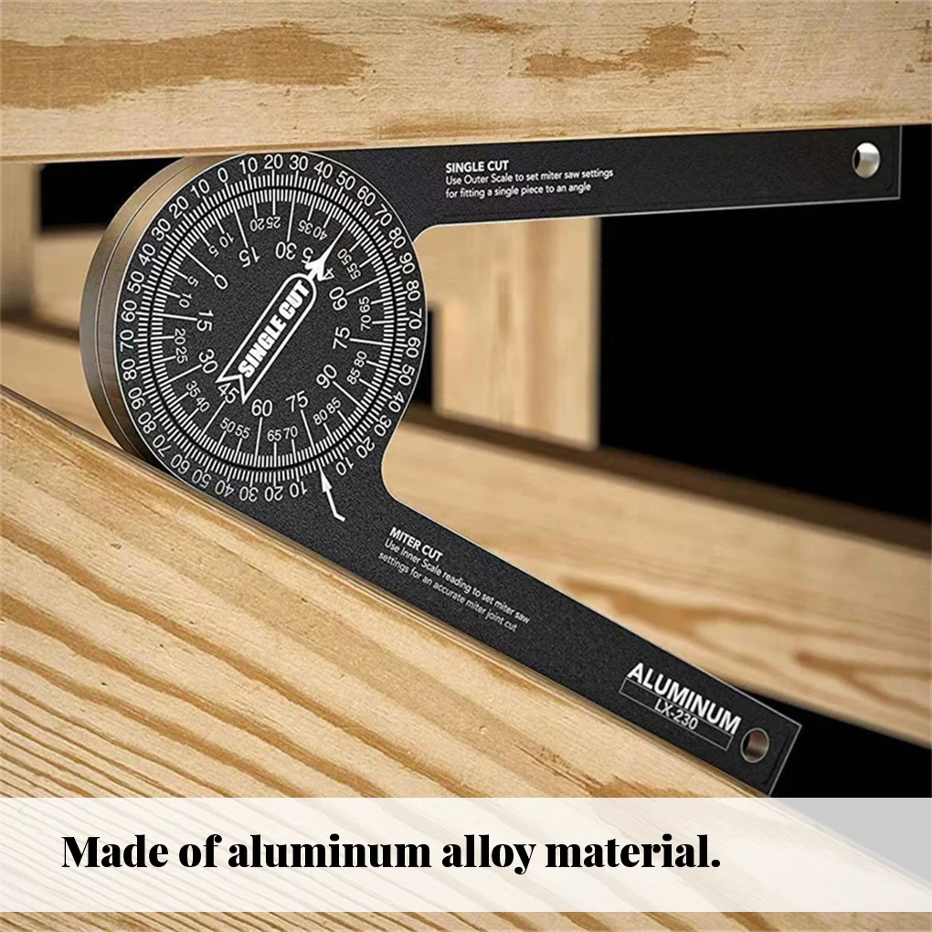 Miter Saw Protractor Aluminum Alloy Featuring Digital Angle Finder Edge