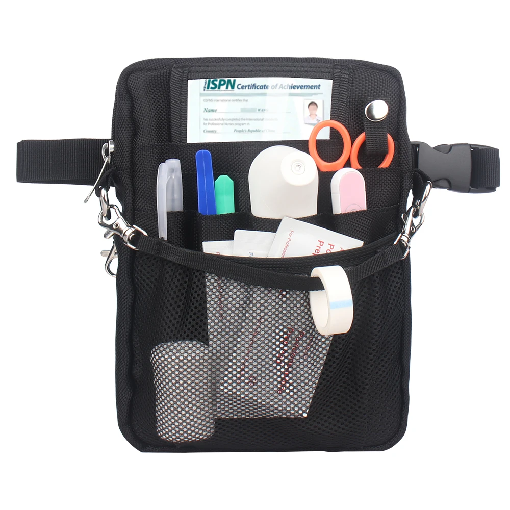 Gebwolf Nurse Organizer Belt Fanny Pack Doctor Waist Pouch Case for Medica Scissors Care Kit Small Tool Storage Bag ward care system nurse call system