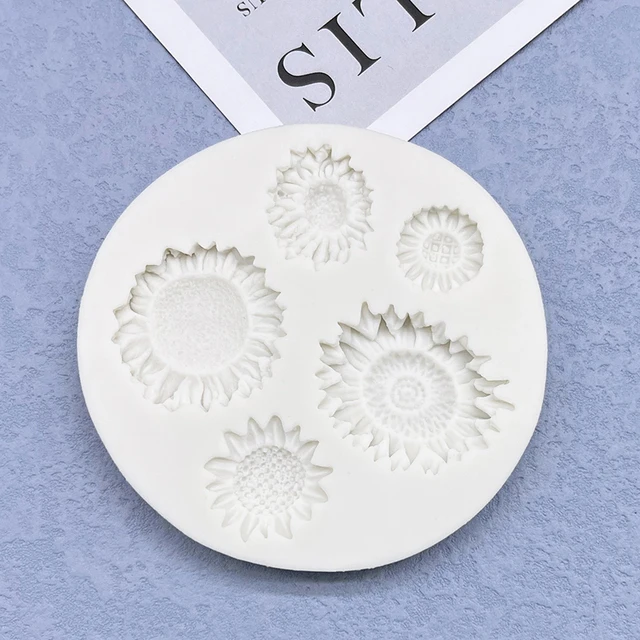 Daisy Napraforgó Virág Szilikon Cukrász Penész Gyanta Szerszámok Csokoládé Cupcake Sütés Fondant Sütemény Díszítő - Image 3