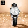 TAXAU Original Leather Watches for Women New High Quality Waterproof Lady Trend Wrist Watch Casual Fashion Elegant Women Watches 2