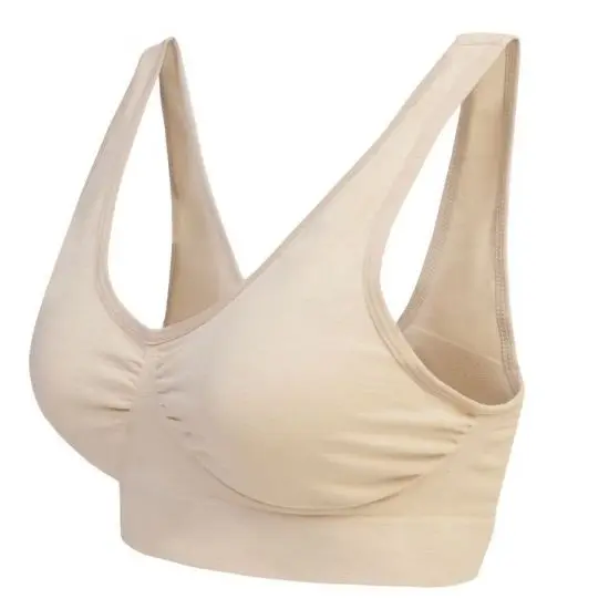 Sexy Seamless Bra bras For Women No Pad Plus size Push Up Bralette Brassiere Bra Vest Wireless Active Bra 7 Color 6 Size Black 1