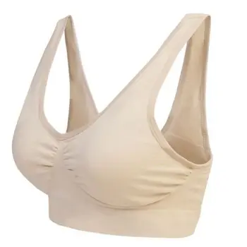 Sexy Seamless Bra bras For Women No Pad Plus size Push Up Bralette Brassiere Bra Vest Wireless Active Bra 7 Color 6 Size Black 1