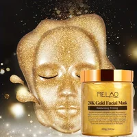 MELAO 24K Gold Face Mask Beauty Facemask Skin Remove France Golden Collagen Facial Moisturizing Masks 3
