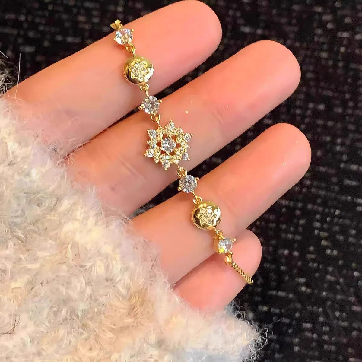 Golden Snowflakes