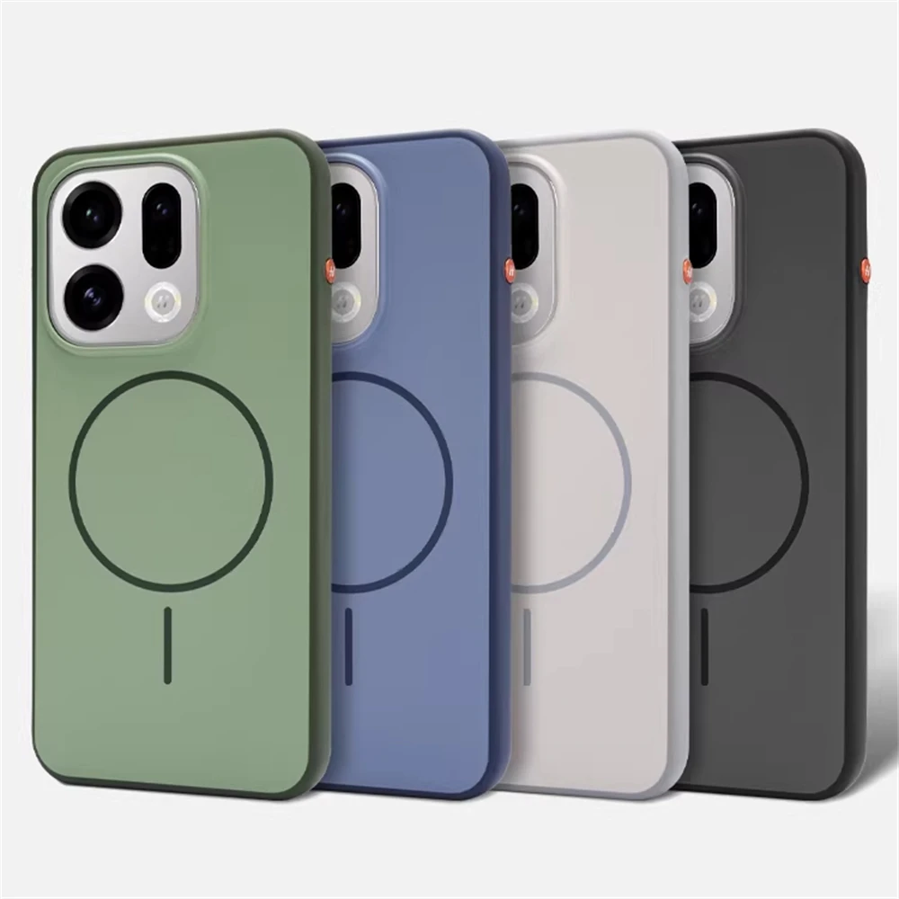 Magnetic Luxury Shockproof Anti-Fall Protective Case with Comfortable Feel and Bumper Shell Design