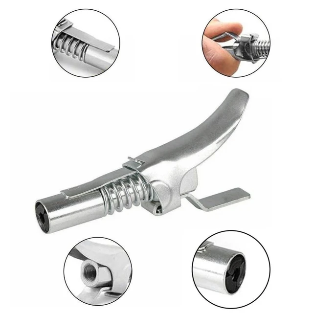 Fett Gun Koppler Mini Manuelle Fett Pumpe Kopf Hohe-druck Locking Clamp Typ  Spritze Schmierung Düse Öl Füllung Werkzeug - AliExpress