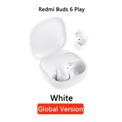 Xiaomi Redmi Buds 6 Play Wireless Earphones with AI Noise Cancellation and Dynamic Sound (Global White)