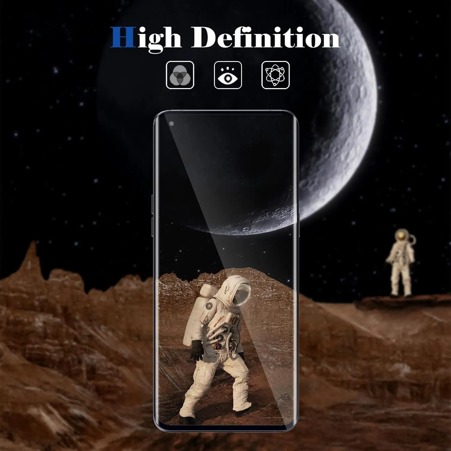 Full Coverage High-Definition Tempered Glass Anti-Drop Screen Protector