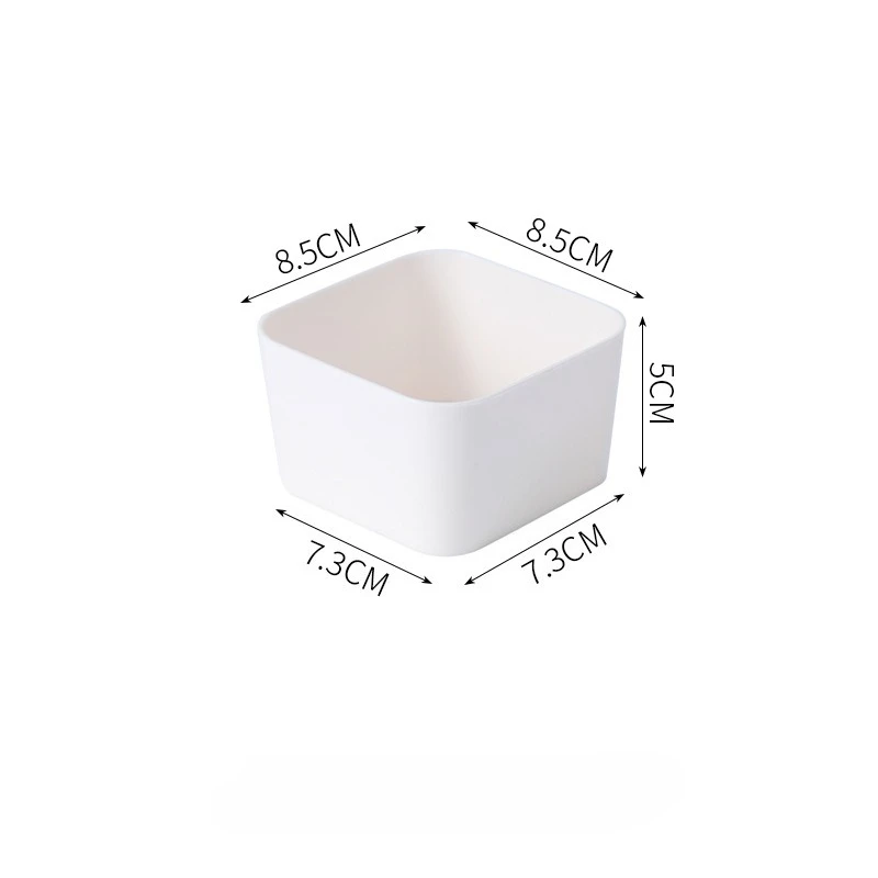 מגירת שולחן ניתנת לשימוש: קופסת אחסון קוסמטיקה שקופה לתלמידים עם מחיצות מתכווננות לשימוש במשרד/בית