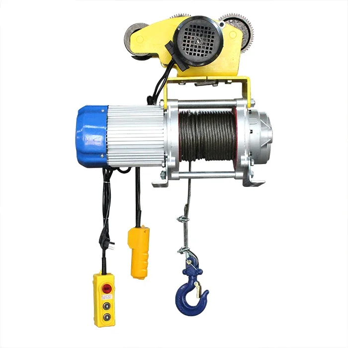 Promotion Low Noise Aluminum Shell Electric Winch 110V 220V 380V 440V 500kg 1500kg 1.5 2 Ton Wire Rope Mini Lift