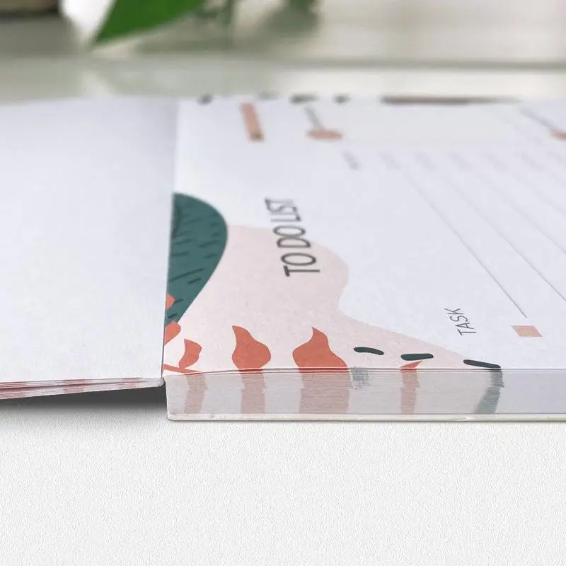 Magnetic Daily Planner Notepad 52 Sheets Tear-Off To-Do List Fridge Message Board Meal Planner Schedule Notebook for Home School