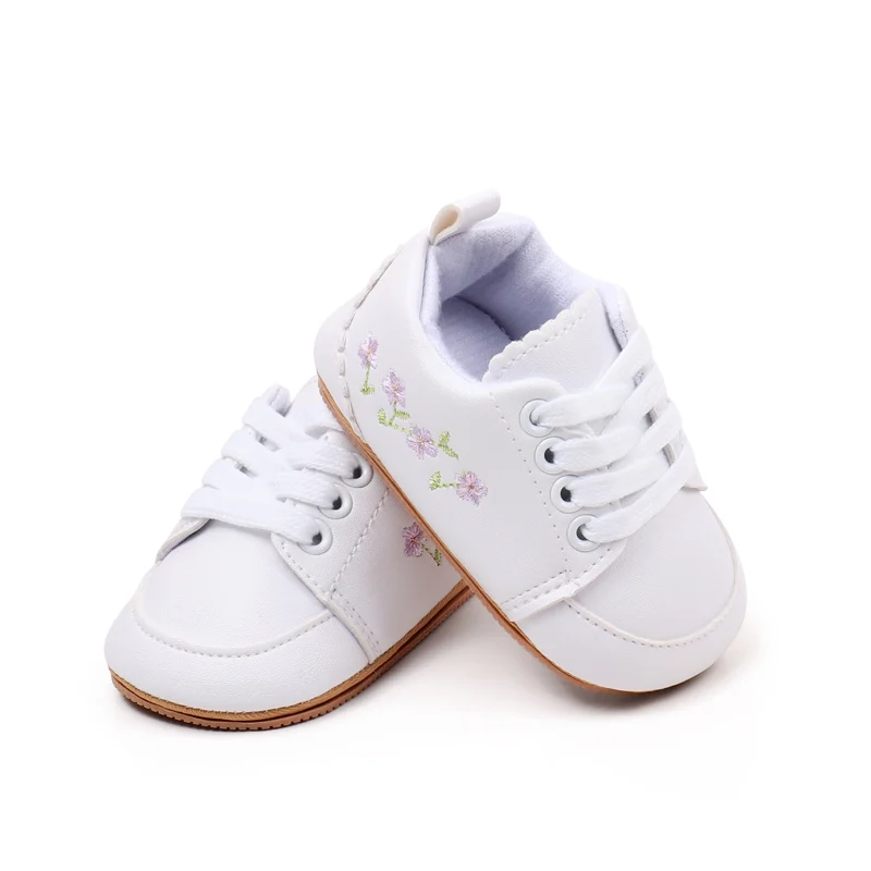Spring and Autumn Baby Girl and Boy Three Colors Fashion Design Sports Shoes TPR Sole Anti Slip Toddler Cute Baby Shoes BMB4027 6