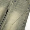 Retro Loose Wide Leg Denim Pants Men Washed Distressed Straight-leg Pants Streetwear Jeans Mens 4