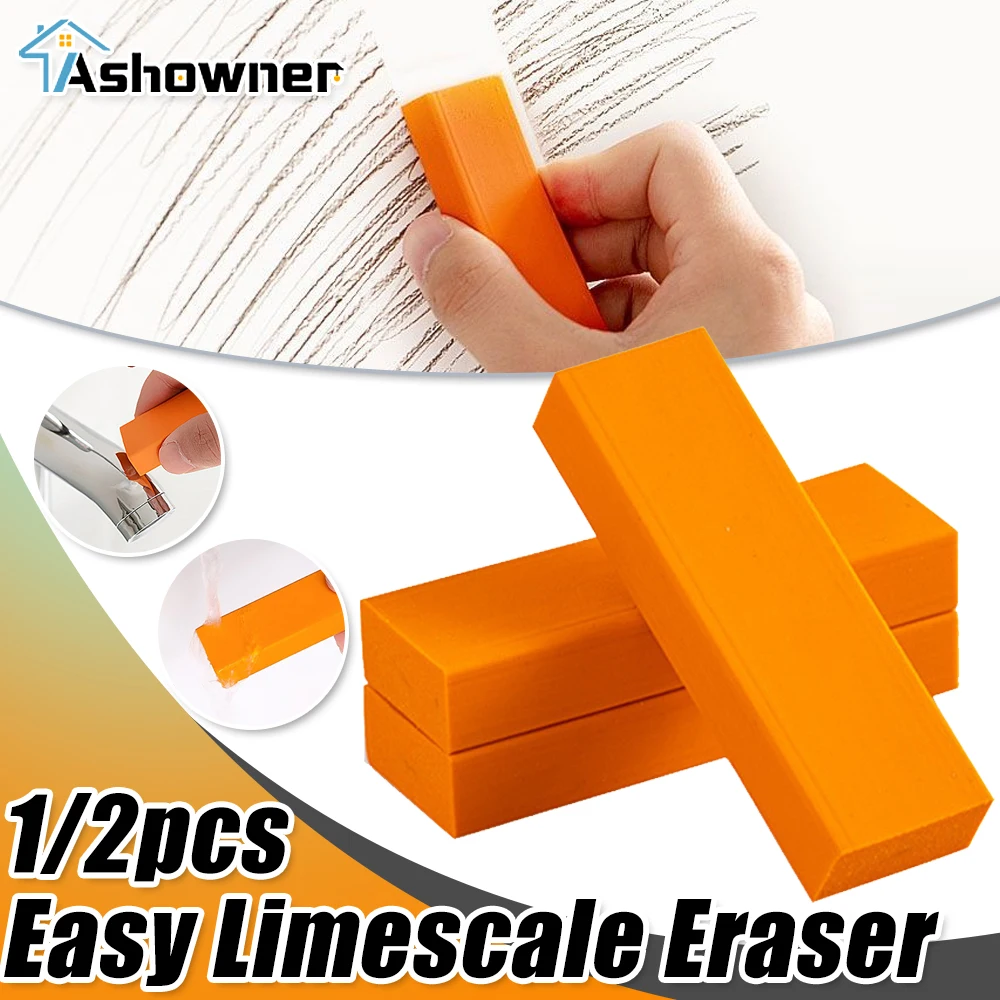 1/2PCS Rubber Limescale Eraser Bathroom Glass Rust Remover Kitchen Scale And Rust Brush Reusable Household Kitchen Cleaning Tool