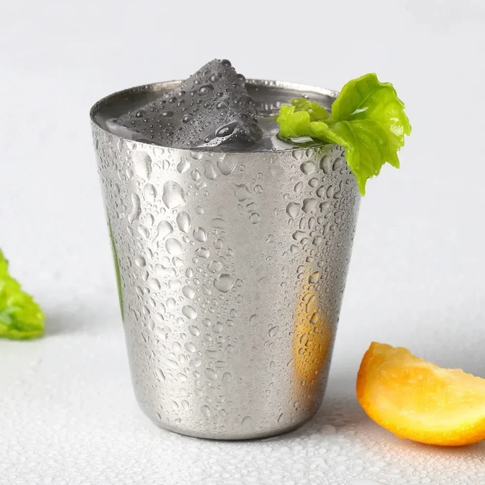 Drinkware 4 Pcs/set Outdoor Practical Travel Stainless Steel Cup Mini Set Whiskey Glass Cups Personalized Gifts Kitchen Dining - 6