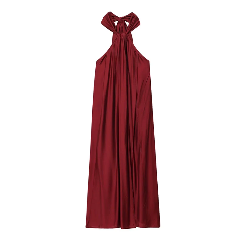 Yenkye New Women Sexy Elegant Sleeveless Plaid Dress Summer Female Midi Holiday Party Robe Fit And Flare Clothing main image 0