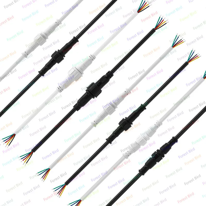 

Соединитель из чистой меди, дождестойкий клеммный наконечник, светодиодный кабель из ПВХ, промышленный, Мужской и Женский, быстрый, мужской/женский разъем с проводом