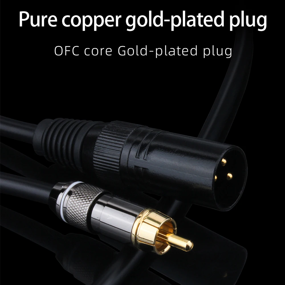 Hifi RCA-XLR  ̺ AV ű- ǰ 4N OFC RCA Male-XLR Male ̺, Xlr  ̺