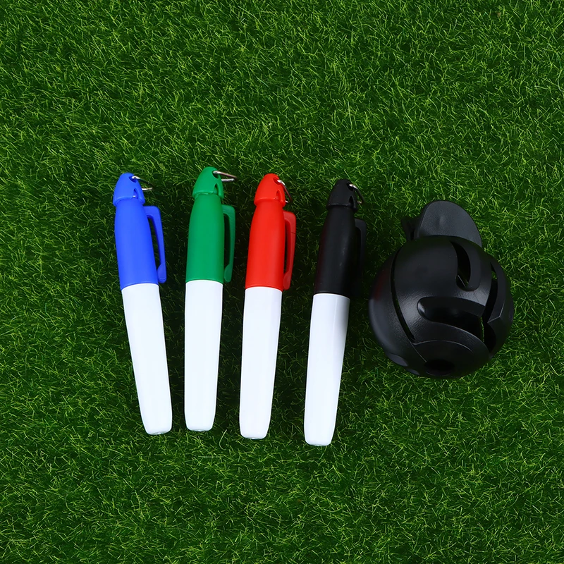 

1Set Golf Ball Line Liner Marker With 4 Marking Pens Template Alignment Marks Tool Double-sided Marking Sports Accessories