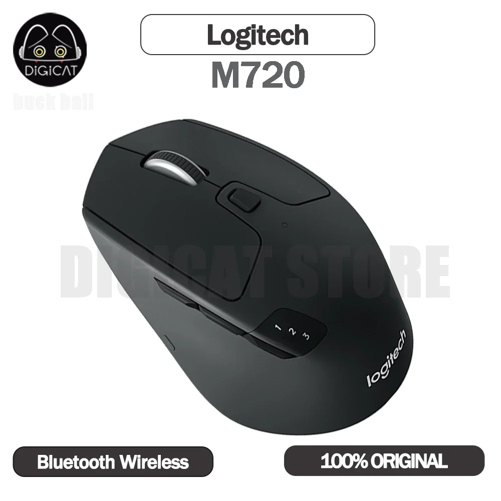 Logitech M720 Mouse 2 Modalità Bluetooth Wireless Mouses Multi-Dispositivo Office Mouses Mini Mouse Portatili Per Windows/Mac Os/Notebook