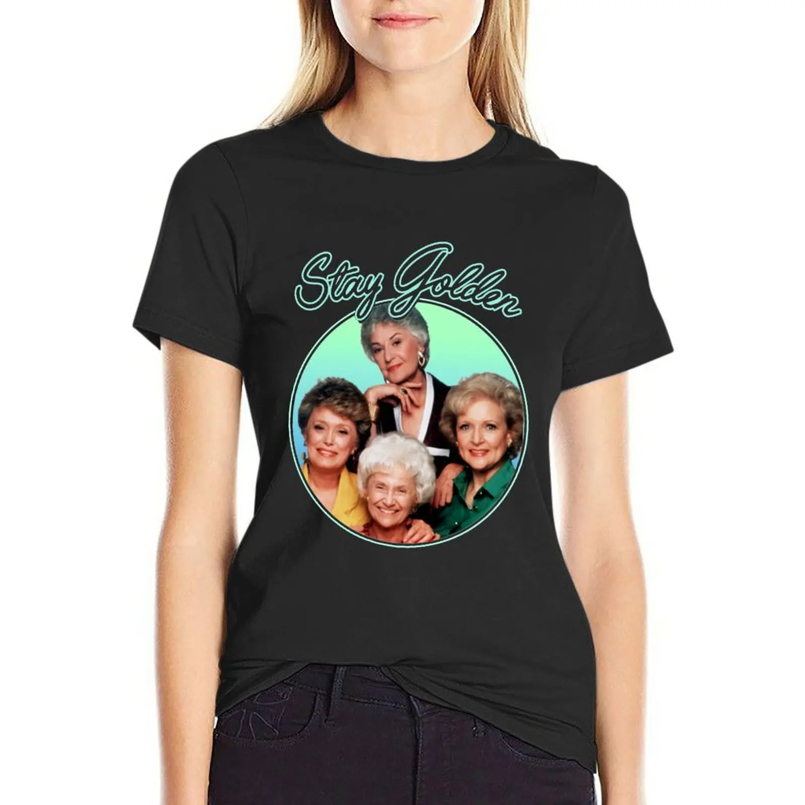 The Golden Girls Stay Golden T-Shirt plus sizes tops sports fans t shirts for Women