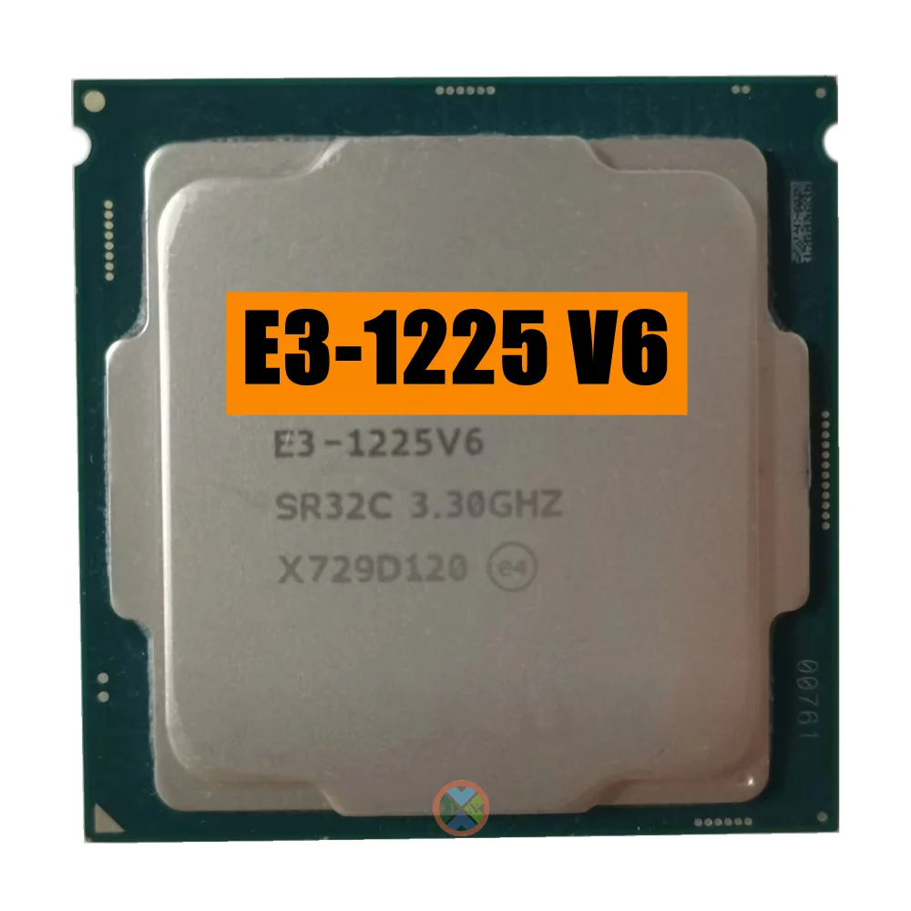 Xeon E3-1225V6 Cpu 3.30Ghz 8M 73W Lga1151 E3-1225 V6 Quad-Core E3 1225 V6 Processore E3 1225 V6 Spedizione Gratuita