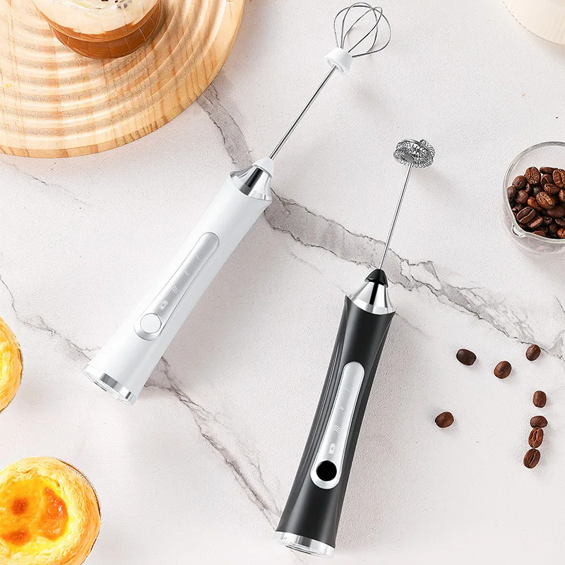 Cross-border new electric milk frother automatic whisk coffee mixer milk egg handheld wireless whisker