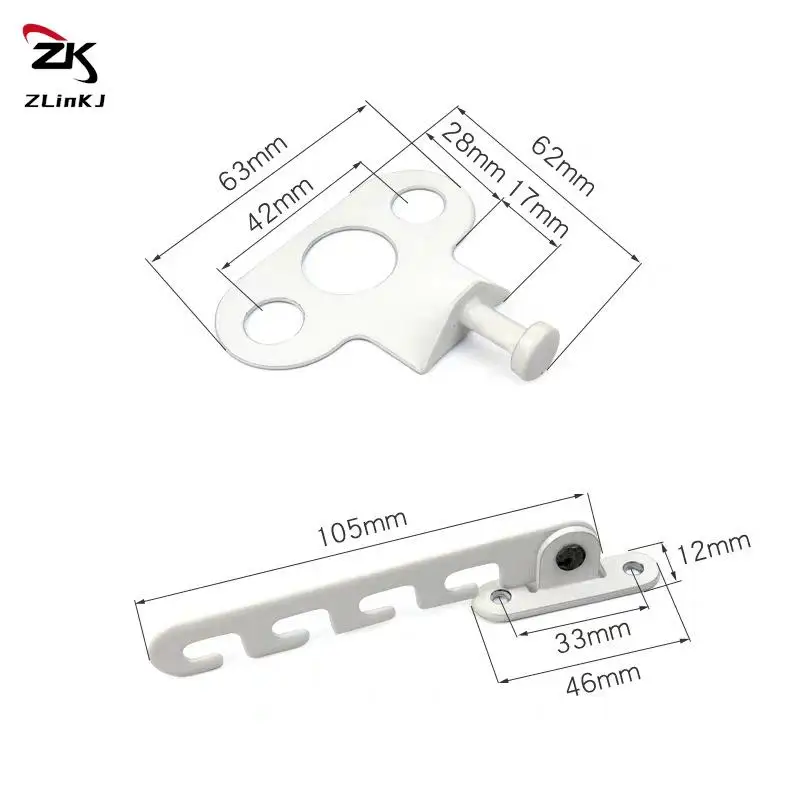Metal Window Limiter Latch Wind Hook Latches Brace Casement Blocking Lock Catch Stay Position Stopper For Child Safety Protector