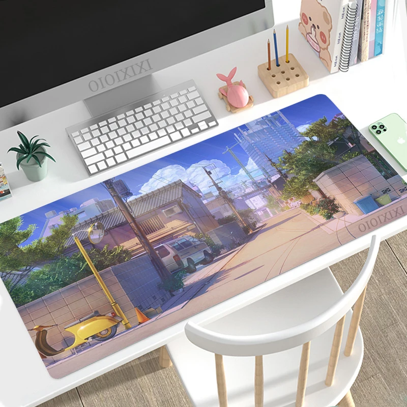 

Mouse Pad Gaming Anime Street XL Large HD Home Mousepad XXL Mouse Mat Playmat Carpet Soft Office Gaming laptop Mice Pad