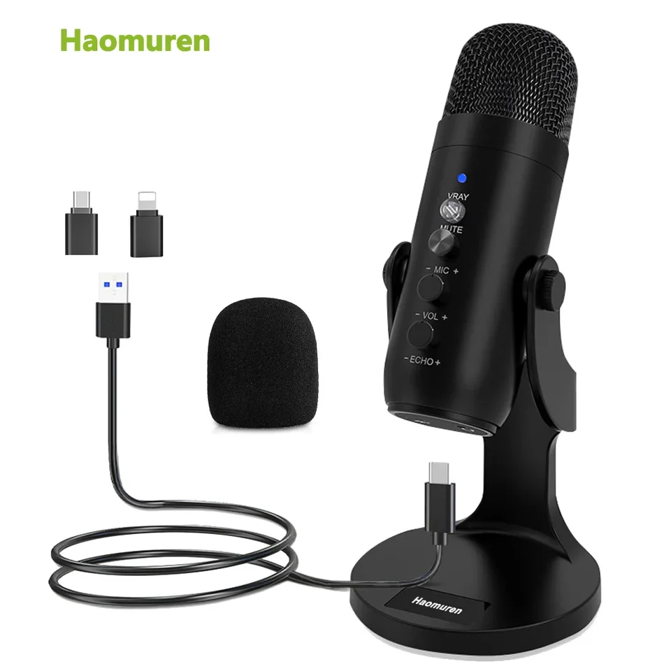 Haomuren Professional USB Condenser Microphone Youtube Recording