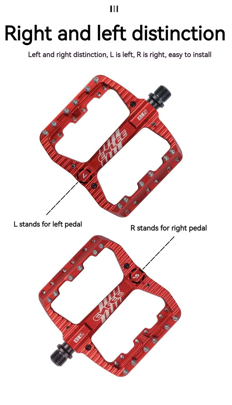 ENLEE Fahrradpedale, abgedichtetes Lager, rutschfeste MTB-Pedale, Aluminiumlegierung, superleicht, wasserdicht, Fahrradzubehör – Detail 10