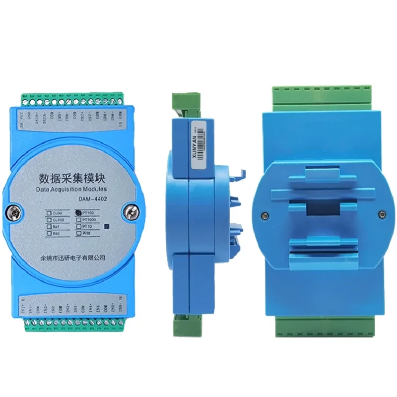 

4-channel/8-channel PT100 thermal resistance input temperature acquisition module transmitter to RS485 MODBUS DAM4402