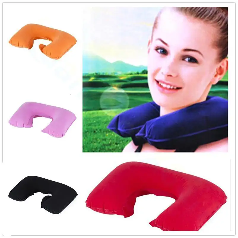 1pcs Functional Inflatable Neck Pillow Inflatable U Shaped Travel Pillow Car Head Neck Rest Air Cushion for Travel Neck Pillow 3