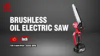 ONEVAN Бесщеточная электрическая пила 8 дюймов аккумуляторная
