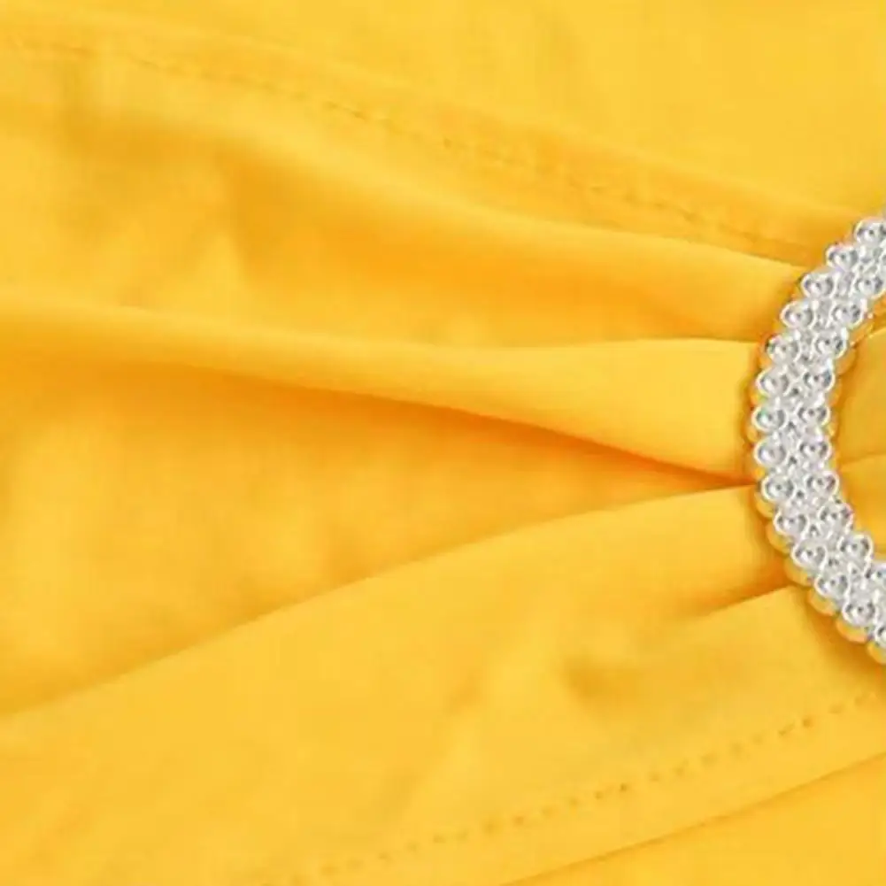 10Pcs 35*14cm Chair Back Flower Elastic Wrinkle-Resistant Chair Cover No-tie Back Sleeve Knot Backrest Hotels Weddings Decor