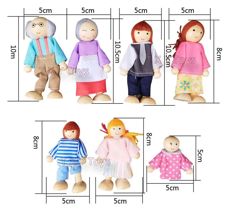 Wooden Furniture Miniature Toy for Kids Children House Play Boys Girls Gifts