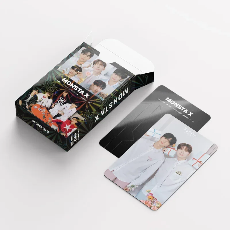 92pcs Kpop Monsta X Lomo Cards and Stickers MonstaX photo album HD Print for fans collection Gift