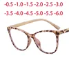 Fashionable Oversized Cat Eye Glasses Frame for Prescription Eyewear Short Sight Eyewear 0 -0.5 -1 -1.25 -1.5 -1.75 -2.0 To -6 1