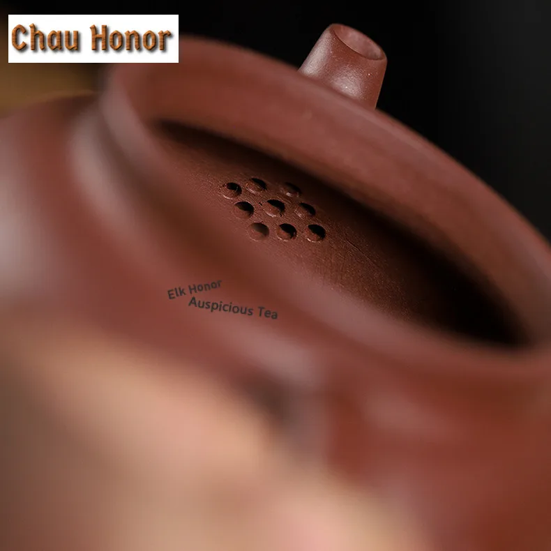 360ml Traditional Yixing Purple Clay Teapots Handmade Ruyi Pot Raw Ore Mud Kettle Chinese Zisha Tea Set Tea Ceremony Supplies