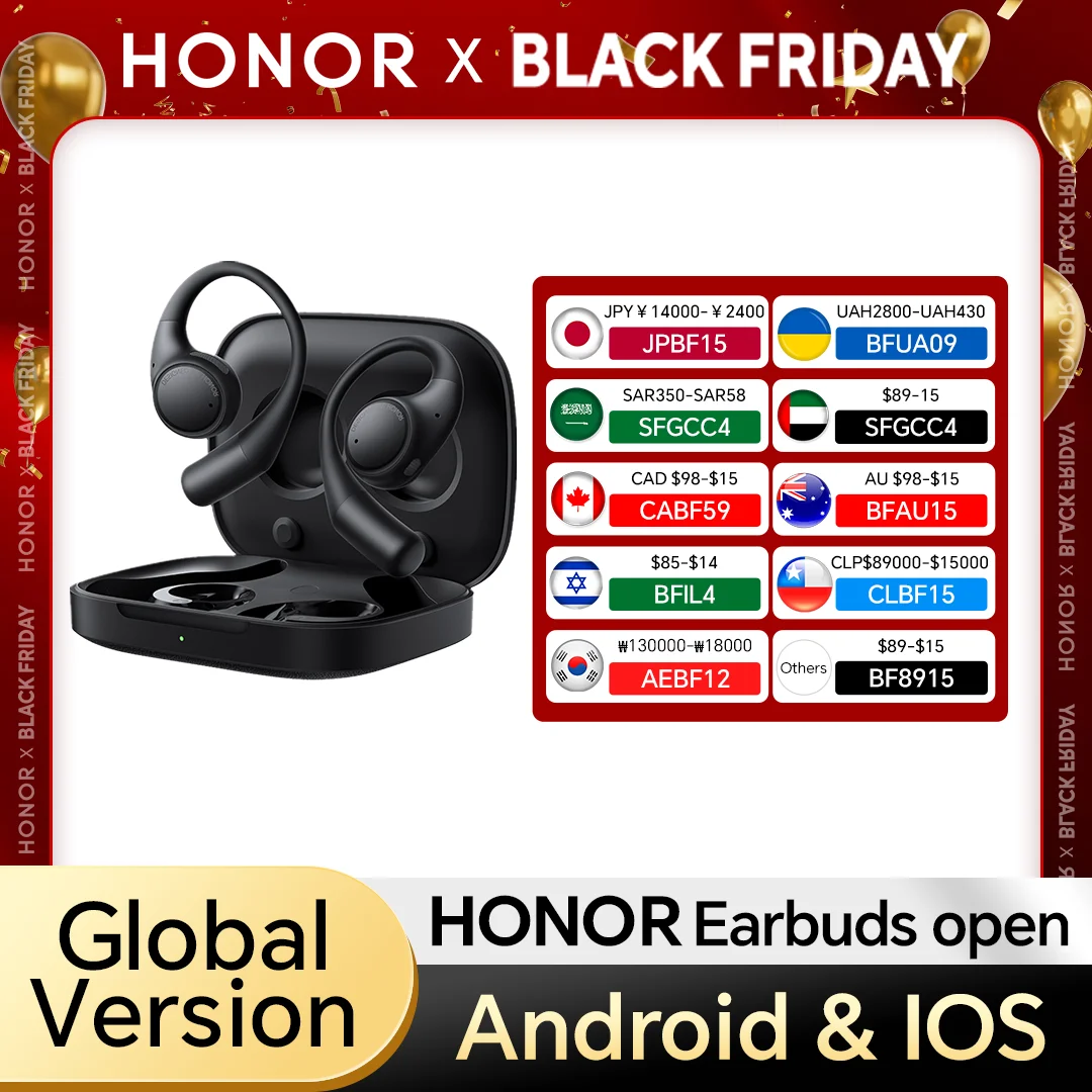 2025 新しい HONOR イヤホンオープン真のワイヤレスイヤホン Bluetooth